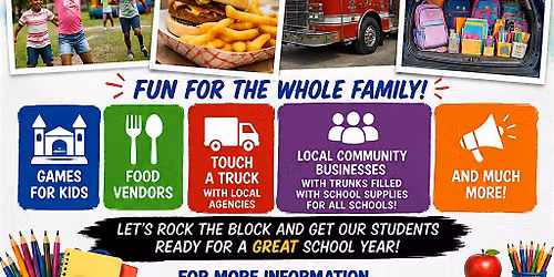 Rock the Block Back to School Event
