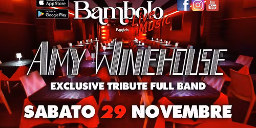 AMY WINEHOUSE Exclusive Tribute Full Band da ANCONA