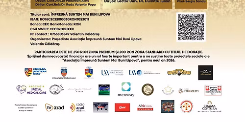 CONCERT REGAL DE CR\u0102CIUN CARITABIL