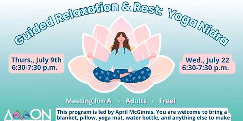 Guided Relaxation & Rest: Yoga Nidra