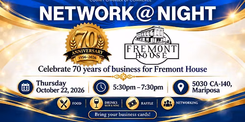 Network@Night & 70 Year Anniversary for Fremont House