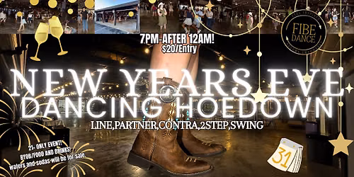 NEW YEARS EVE DANCING HOEDOWN! In Frederick, MD!