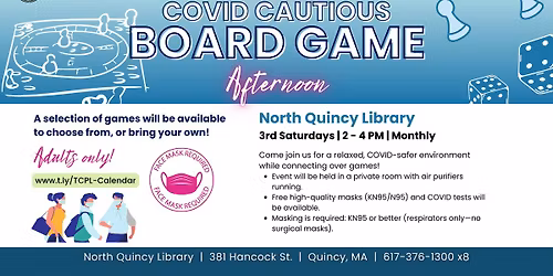 Covid Cautious Board Game Afternoon @ North Quincy