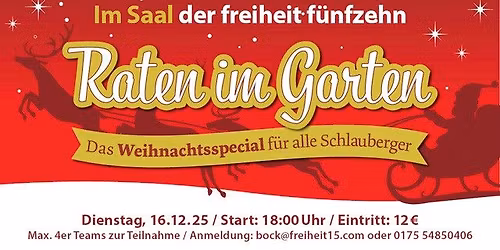 Raten im Garten Weihnachtsspecial
