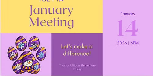 TUE PTA meeting