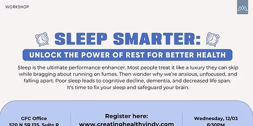 Sleep Smarter! A Seminar with Dr. Frances
