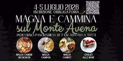 Magna e Cammina Sul Monte Avena - Pedavena (BL)