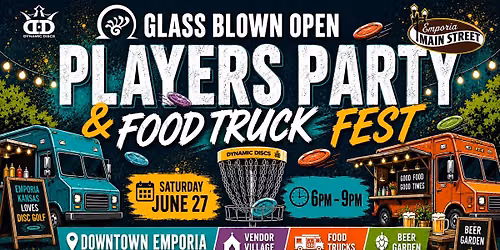 GBO Players Party & Food Truck Fest Hosted by Emporia Main Street