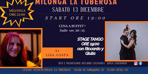 GRAN MILONGA 'LA TUBEROSA' CON LISA COSTA TJ!