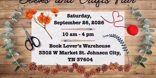 Book Lover's Warehouse Fall 2026 Books & Crafts Fair
