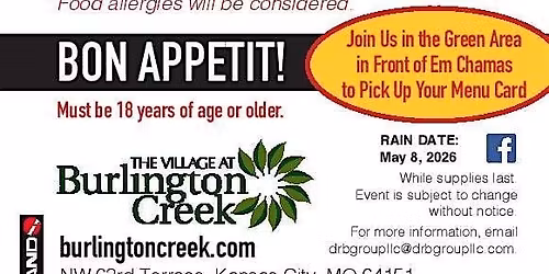 A Free Taste of The Village at Burlington Creek Event Happening Soon