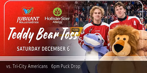 Teddy Bear Toss presented by Jubilant HollisterStier and HollisterStier Allergy