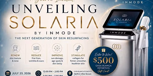 \u2728 UNVEILING SOLARIA BY INMODE \u2728