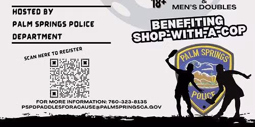 Paddles for a Cause - 2nd Annual Pickle Ball Tournament (Hosted by Chief Mills & PSPD)