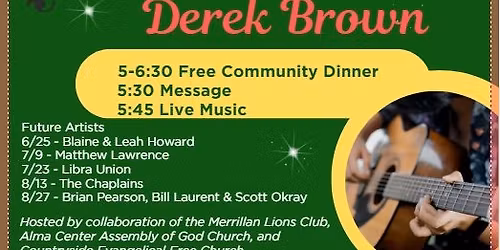 Merrillan Meals & Music - Derek Brown