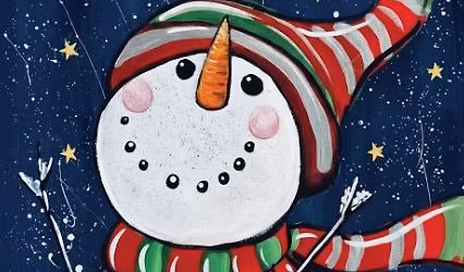 Snowman Family Paint Party