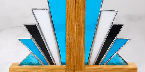 Stained Glass & Oak Bookends Workshop