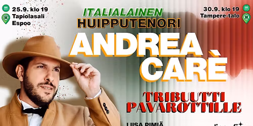 Huipputenori Andrea Car\u00e8 \u2014 Tribuutti Pavarottille