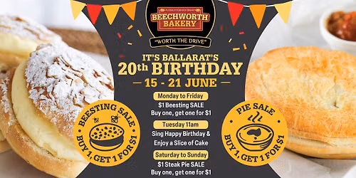 Celebrate Ballarat's 20th Birthday!