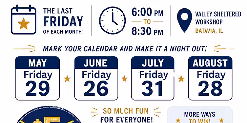 Friday Bingo Night! May 29