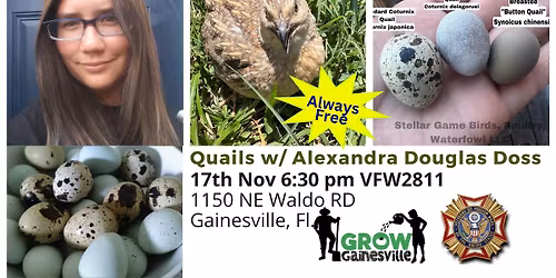 Quail Kickstart: Raising Coturnix for the Modern Homestead with Alexandra Douglas Doss