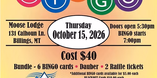 PEAKS BINGO! 