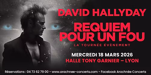 David Hallyday \u00e0 la Halle Tony Garnier de Lyon
