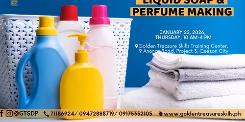 Soap and Perfume Making Seminar - WEEKDAY CLASS