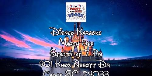 Disney Karaoke at The Party and Event Store