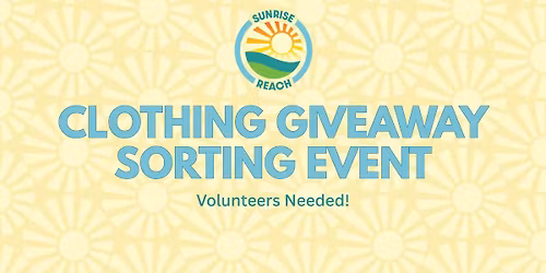 Clothing Giveaway Sorting Event