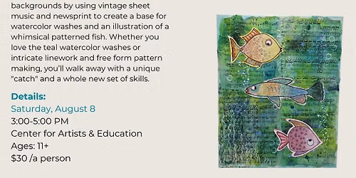 CLASS: Funky Fish Collage