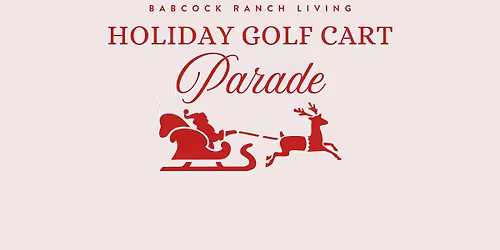 Holiday Golf Cart Parade