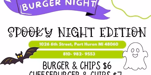 Burger night\/ Bake sale\/ Halloween activities