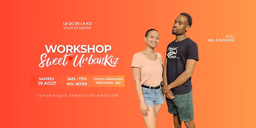 \u2728Le QG de la Kiz | Workshop Sweet UrbanKiz | Samedi 29 ao\u00fbt 14h-17h