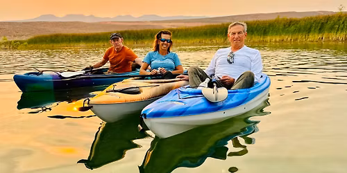 Kayaking around Sand Hollow