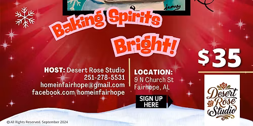 Baking Spirits Bright Paint and Sip Party!