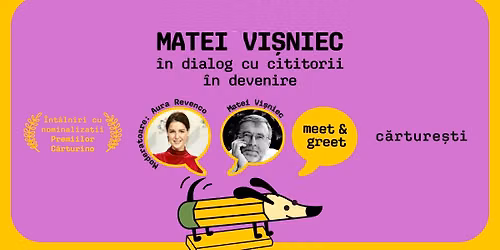 Matei Vi\u0219niec \u00een dialog cu cititorii \u00een devenire | Meet & Greet Premiile C\u0103rturino la Chi\u0219in\u0103u