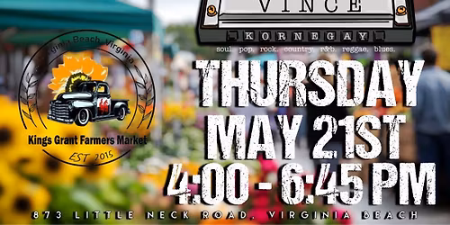 Vince Kornegay @ Kings Grant Farmers Market