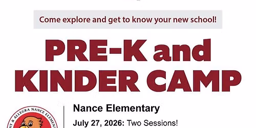 Pre-K and Kinder Camp