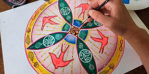 Create your own personal Mandala with colors, patterns and nature symbols..