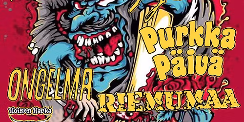 Ei palata voi eiliseen :Pykim\u00e4t, Ongelma, Purkkap\u00e4iv\u00e4 ja Riemumaa