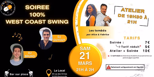 Soir\u00e9e 100% West Coast Swing