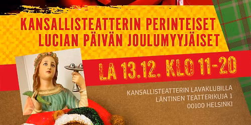 Kansallisteatterin perinteiset joulumyyj\u00e4iset