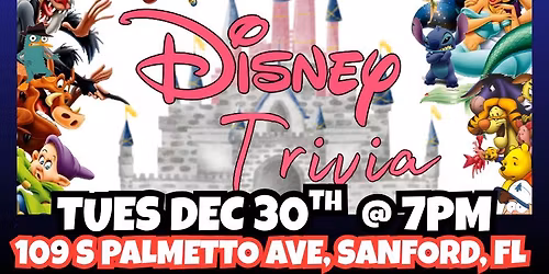 Disney Trivia @ The Station Bar & Grub sanford