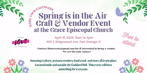 Spring is in the Air Craft & Vendor Event at Grace Episcopal Church