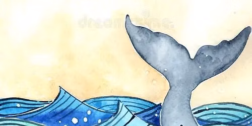 Adult Watercolor Study Group -  Whale Tail