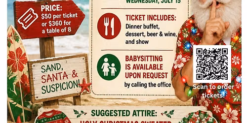 Murder Mystery Dinner & Show - Christmas in July