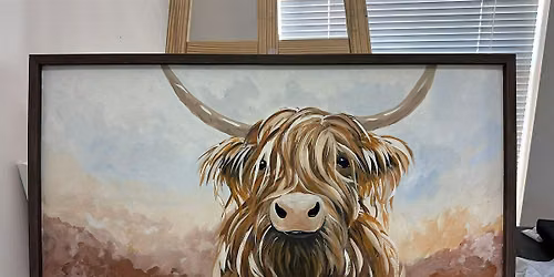 Highland Cow Cutie Paint Night in Aldergrove