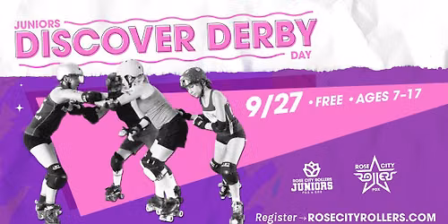 Juniors Discover Derby Day- FREE (try youth roller derby)
