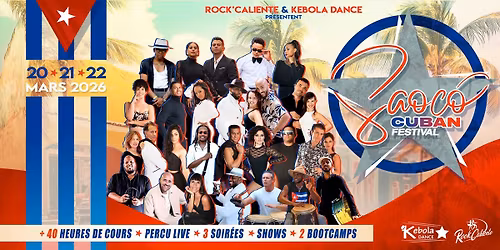 Saoco Cuban Festival | 20-21-22 Mars 2026 \u00e0 Aix-en-Provence